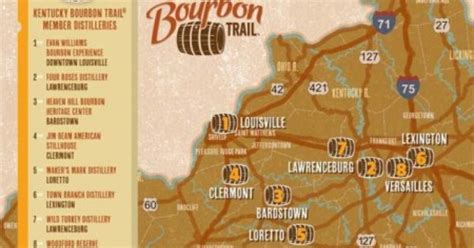 Louisville Ky Bourbon Trail Map | semashow.com