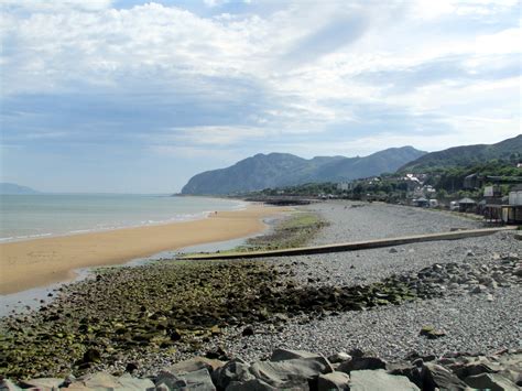 Penmaenmawr Beach a superbly sunny place, in Conwy