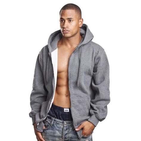 Pro Club - Mens Heavy Weight Zip Down Hoodie,Heather Grey,4XL - Walmart.com - Walmart.com