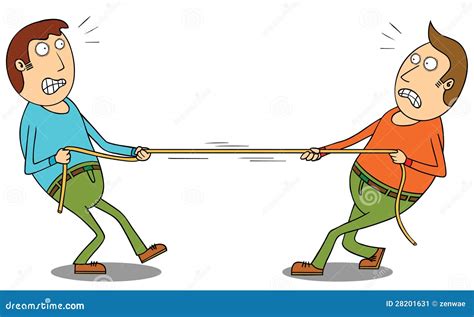 Tug of war stock vector. Illustration of games, pulling - 28201631