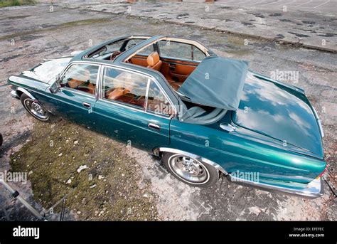 Jaguar XJ6 convertible, and aftermarket conversion Stock Photo - Alamy