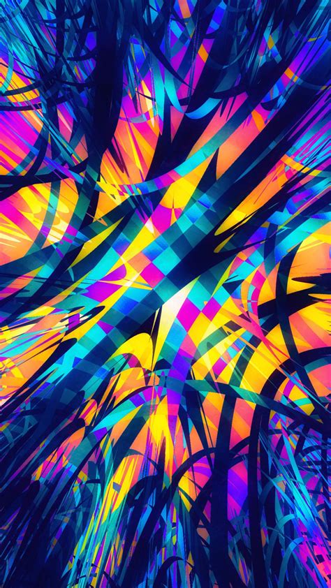 Destruction, stripes, abstract, multicolor, 1080x1920 wallpaper Cool Wallpapers Abstract, Best ...