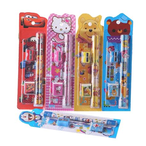 Kids Pencil Set Cute Cartoon Children Gift Colorful Stationery - China Stationery and Wholesale ...