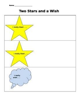 Free Printable Two Stars And A Wish Template - motochimp