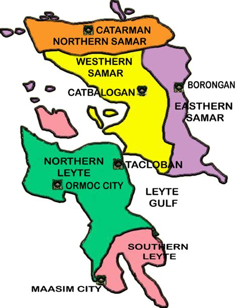 Philippines Map Region 8