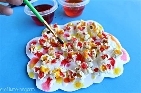 Beautiful Popcorn Fall Tree Craft - Crafty Morning