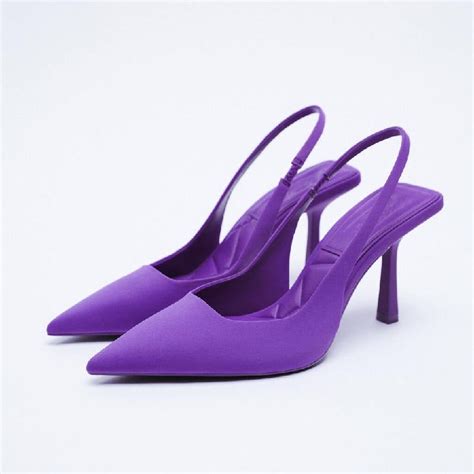 ZJEOQOQ (Red/Green/Black/Purple) Heel Pumps Shoes for Work and Party, Stiletto High-heeled Pumps ...