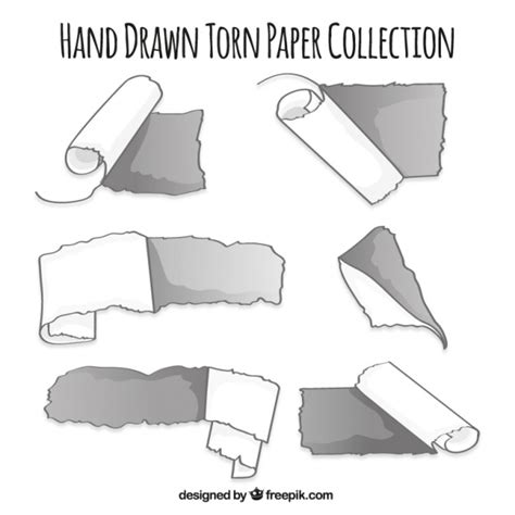 Free Vector | Hand drawn ripped paper collection