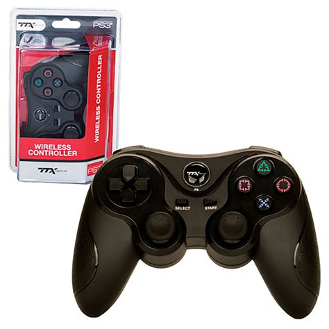 TTX Tech Wireless 2.4 GHZ Controller for Sony PlayStation 3 PS3, Black - Walmart.com