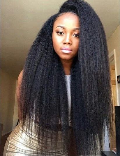 Kinky straight weave is so beautiful! - Black Hair Information