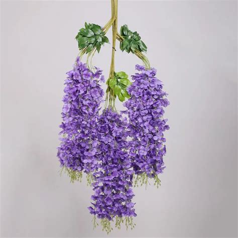 Wedding Party Backdrop Decoration Artificial Wisteria Silk Flowers - Buy Artificial Wisteria ...