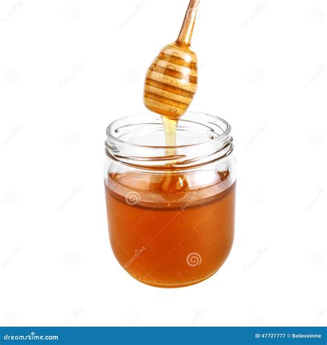 Honey jar stock image. Image of dessert, organic, isolated - 47727777