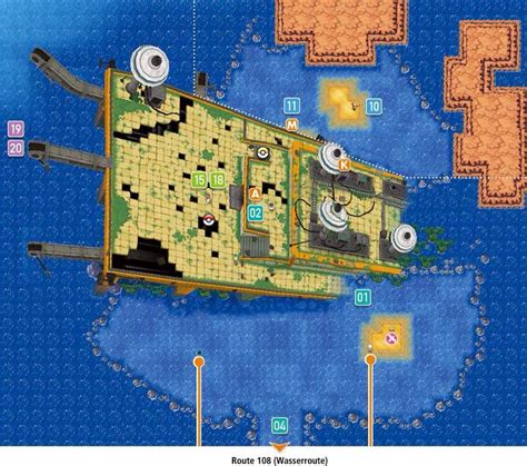 Pokemon Emerald Sea Map