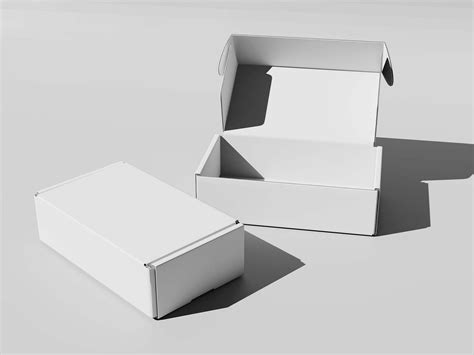 Free Opened and Closed Cardboard Box Mockup (PSD)