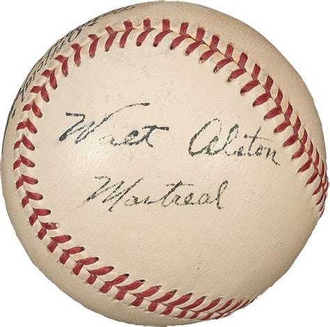 Walt Alston Vintage Single Signed Baseball