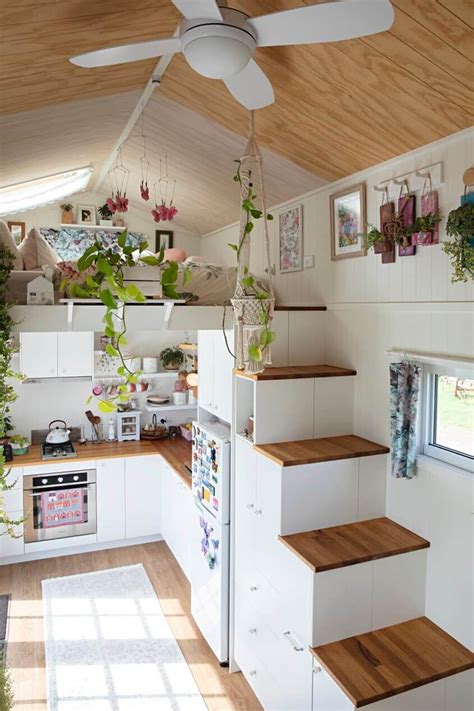 A Light and Plant-Filled Tiny House with Two Sleeping Lofts - The Nordroom