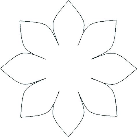 free flower templates printable clipartsco - free printable flower template cut out printable ...