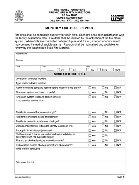 Fire Evacuation Drill Report Template – Atlanticcityaquarium.com