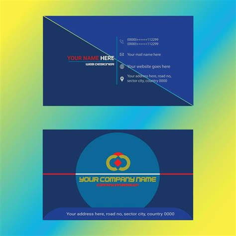 Creative business card design 34821510 Vector Art at Vecteezy