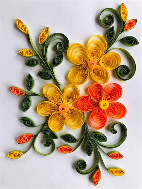 Flower quilling art | Etsy | Paper quilling designs, Quilling paper craft, Paper quilling cards