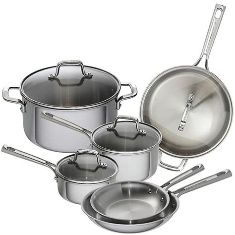 Emeril™ 10-Piece Tri-Ply Stainless Steel Cookware Set | Bed Bath & Beyond