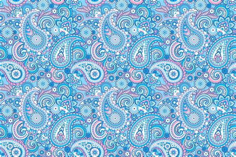 Blue and pink Paisley pattern HD wallpaper | Wallpaper Flare