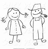 Farmer Husband And Wife Free Coloring Pages Sketch Page sketch template