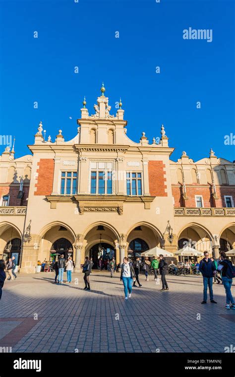 Krakow medieval Old Town Main Square Stock Photo - Alamy