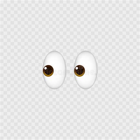 Olhares Emoji. Isolado Em Branco. ícone Emoji De Olhos Brancos. Vetor ...