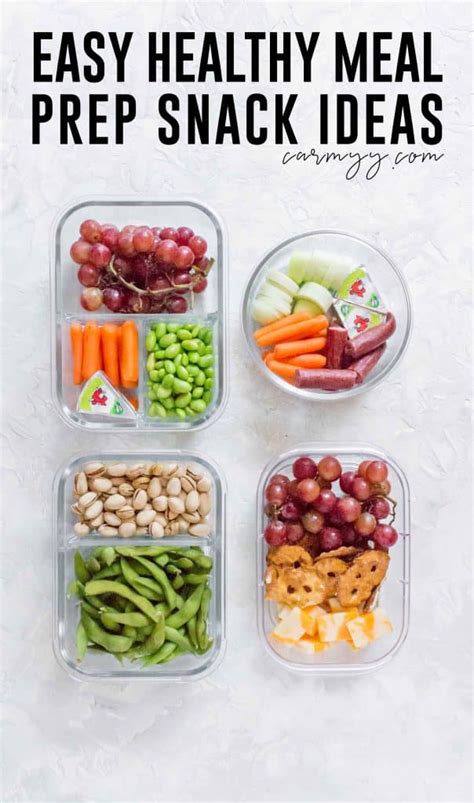 Easy Healthy Meal Prep Snack Ideas - Carmy - Run Eat Travel