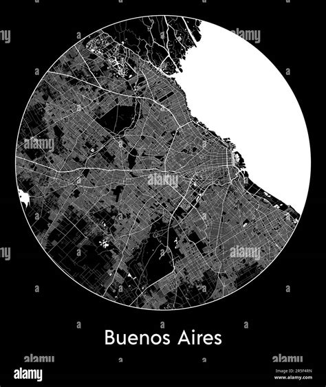 City Map Buenos Aires Argentina South America vector illustration Stock Vector Image & Art - Alamy