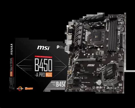 MSI B450-A Pro Max AMD B450 AM4 ATX Motherboard | Bermor Techzone