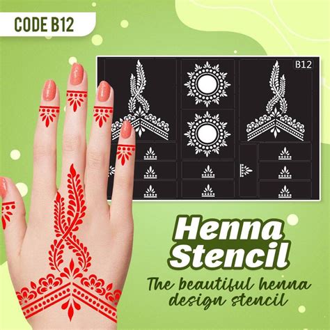 Henna Hand Stencils, Women's Fashion, Muslimah Fashion, Accessories on ...