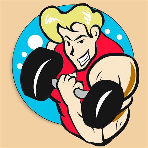 Man holding dumbbell 1225798 Vector Art at Vecteezy