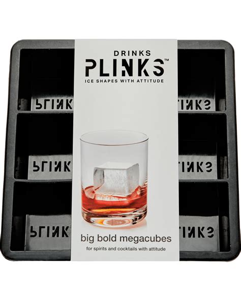 Drinks Plinks Big Bold Megacubes Ice Tray - Boozy