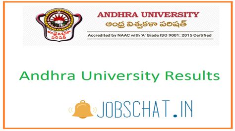 Andhra University Results 2022 - AU UG, PG Sem Wise Results