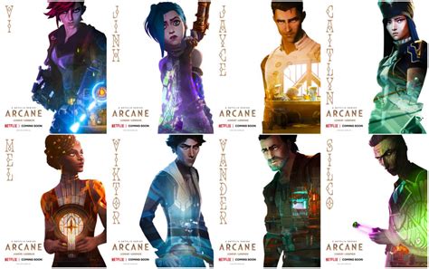 Riot Games and Netflix Reveals Arcane Character Posters and Voice Cast ...