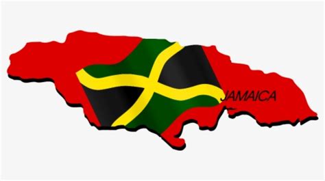 Jamaica Flag Map Large Map - Map Of Jamaica Vector, HD Png Download , Transparent Png Image ...