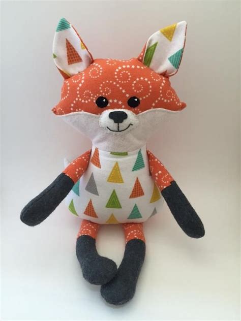 Happy Fox Sewing Pattern Stuffed Fox, PDF Fox Doll, Plushie Pattern ...