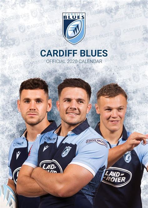 Cardiff Blues Official 2020 A3 Rugby Union Wall Calendar Published by Global Merchandising ...