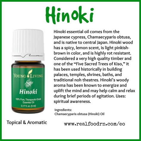 Hinoki Essential Oil - Real Food RN