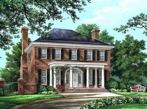 Plan 32590WP: Majestic Traditional Home Plan | Colonial house plans, Traditional house plans ...