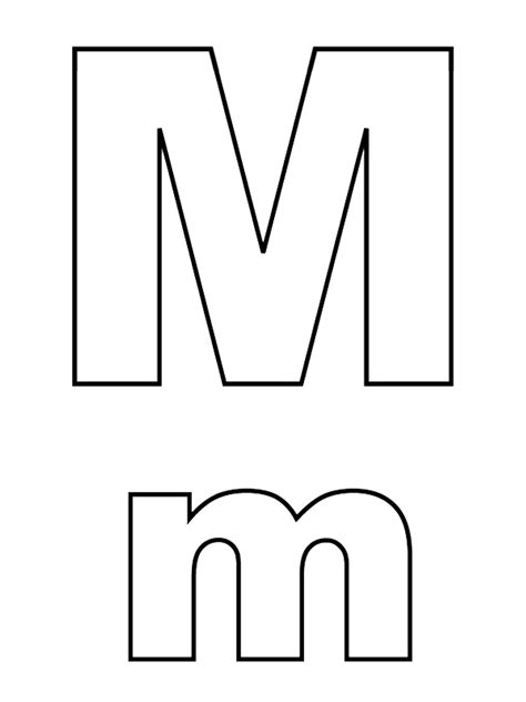 Lowercase M In Bubble Letters