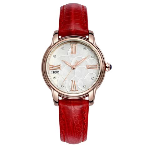 IBSO Luxury Rose Gold Watches for Women Quartz Analog Wrist Watch with ...