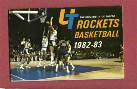 1982 83 University Of Toledo Rockets Basketball Pocket Schedule