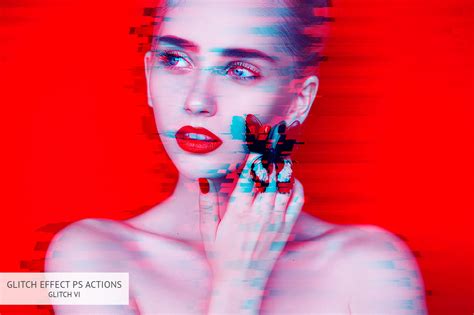 Glitch Effect Photoshop Action – 25 Professional Ps Actions in one Set