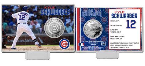 MLB Chicago Cubs Kyle Schwarber Silver Coin Card | Shop Your Way ...