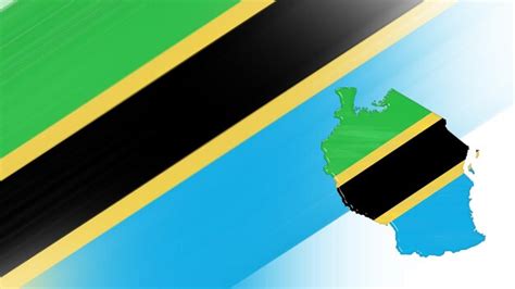 Premium Photo | Map of tanzania, flag map, national colors background