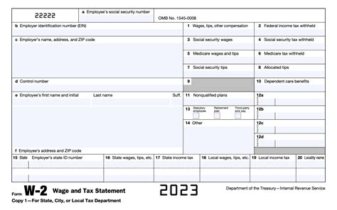 2023 W2 Form Printable - Printable Forms Free Online