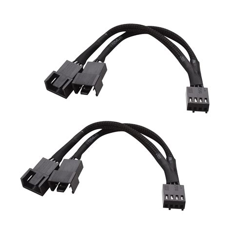 Cable Matters 2-Pack 2 Way 4 Pin PWM Fan Splitter Cable - 4 Inches : Amazon.ca: Electronics